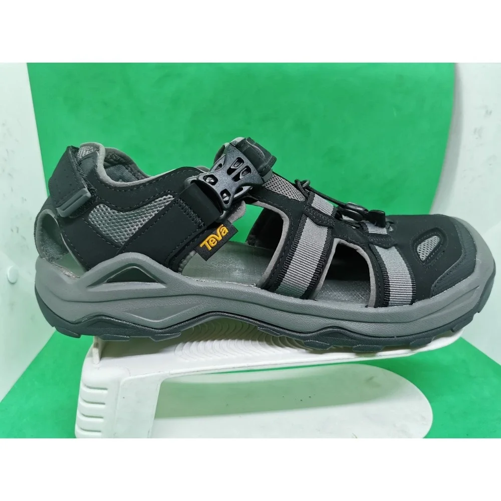 TEVA OMNIUM 2 BLACK STRAP TRAIL HIKING SPORT MEN'S SANDALS SIZE US 13
